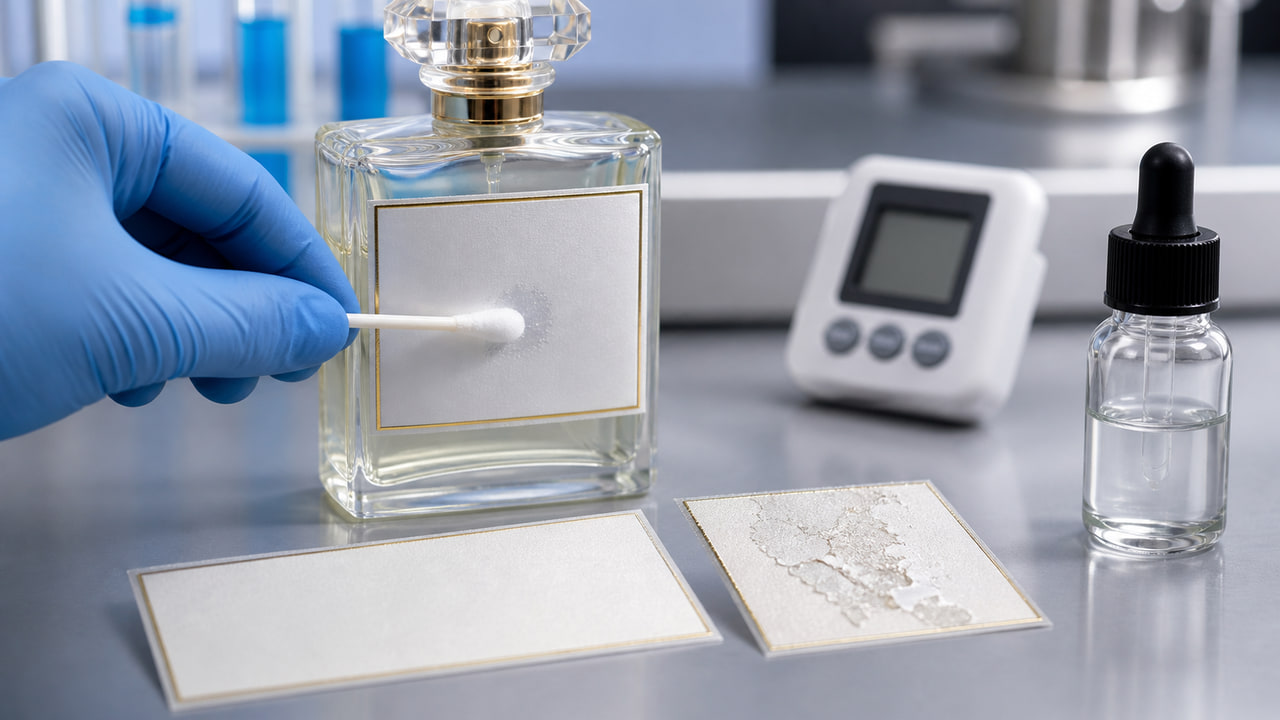 Alcohol Rub Test for Perfume Bottle Labels: How Buyers Should Define Pass or Fail for Private Label Fragrance Sellers