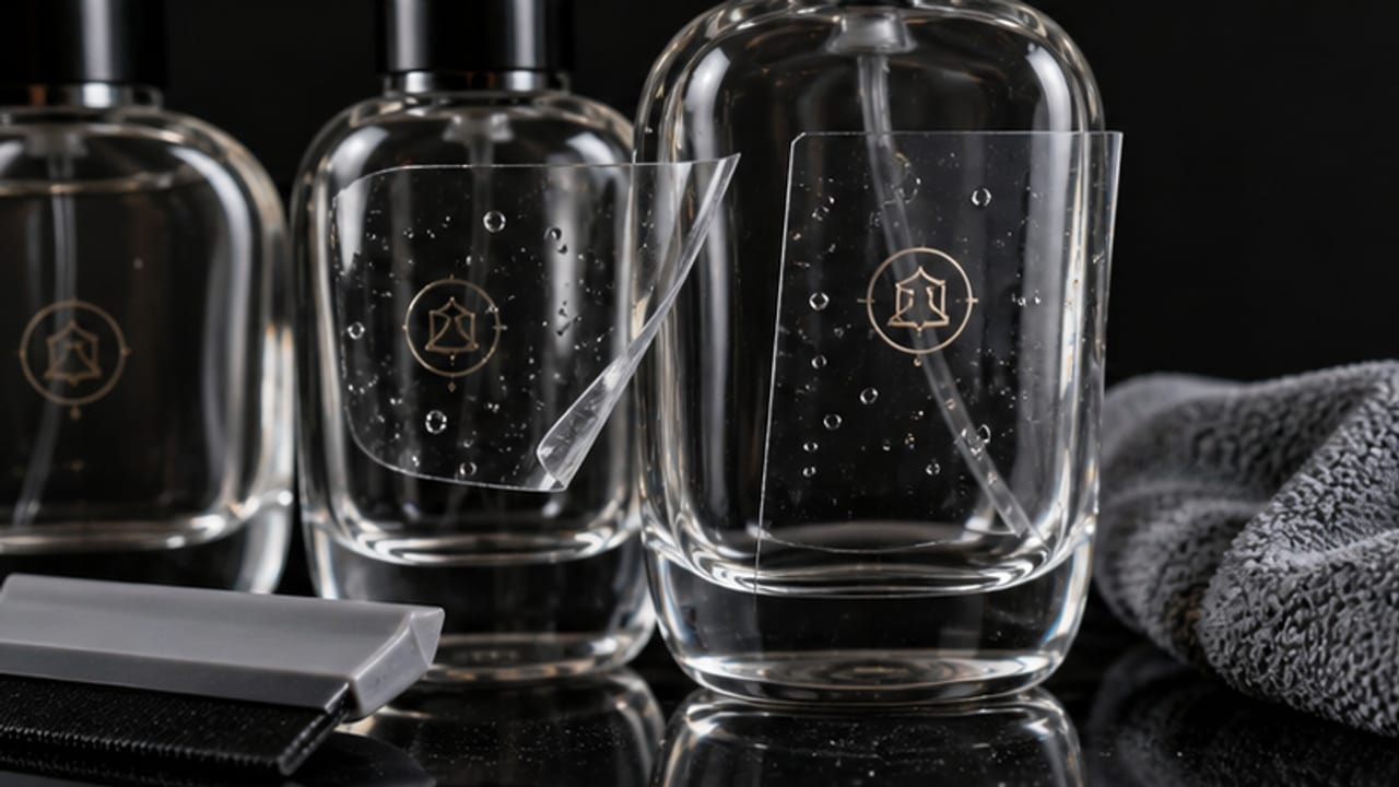 Why Clear Labels Fail on Curved Glass Perfume Bottles and How to Prevent It