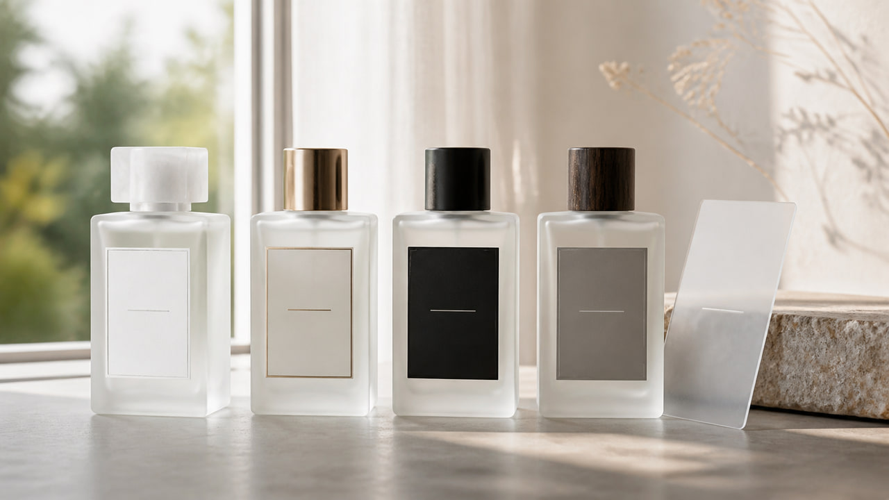 Frosted Glass Perfume Labels: How to Keep Contrast Without Heavy Printing