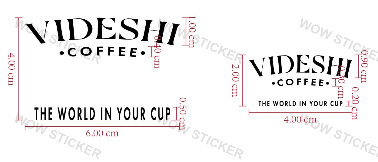 Finished VIDESHI COFFEE size proof
