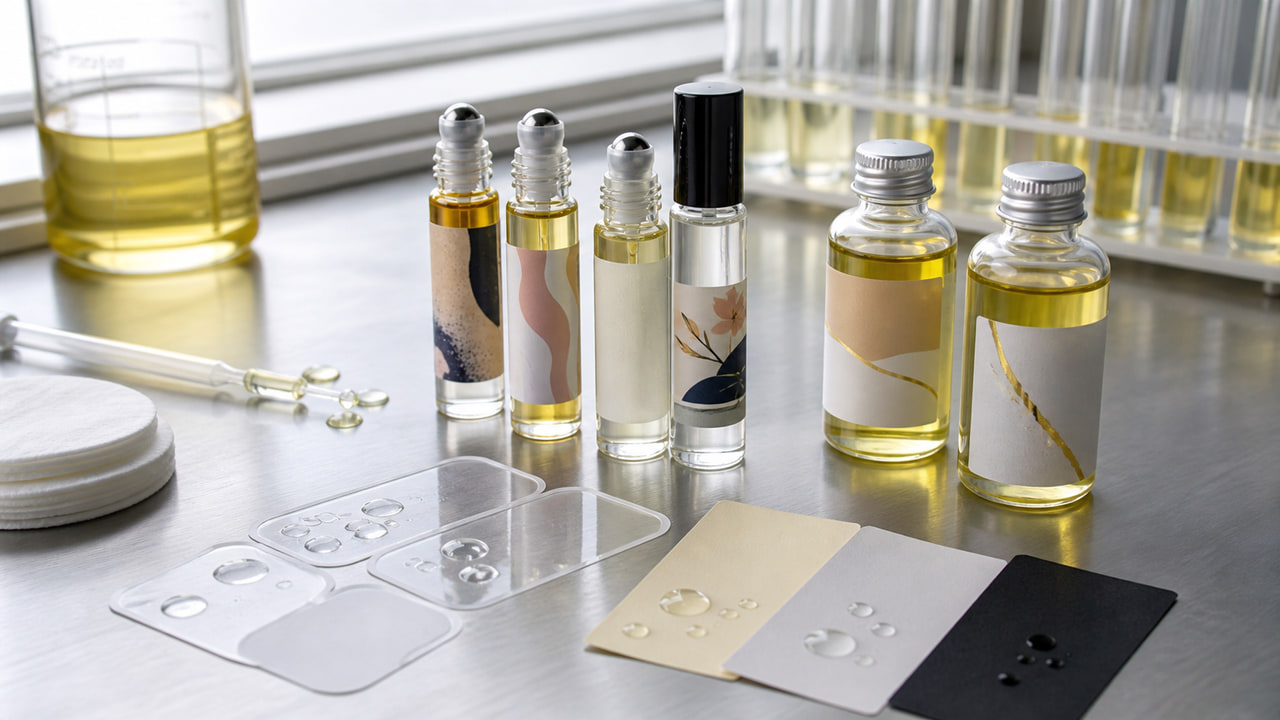 Choosing Label Material for Oily Perfume Products and Roller Bottles