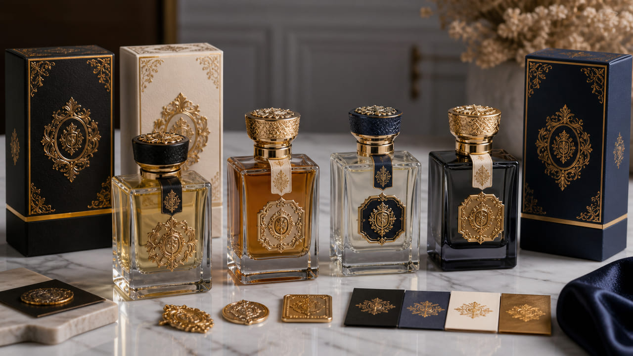 How can buyers make standard perfume bottles feel more luxury for boutique retail displays?