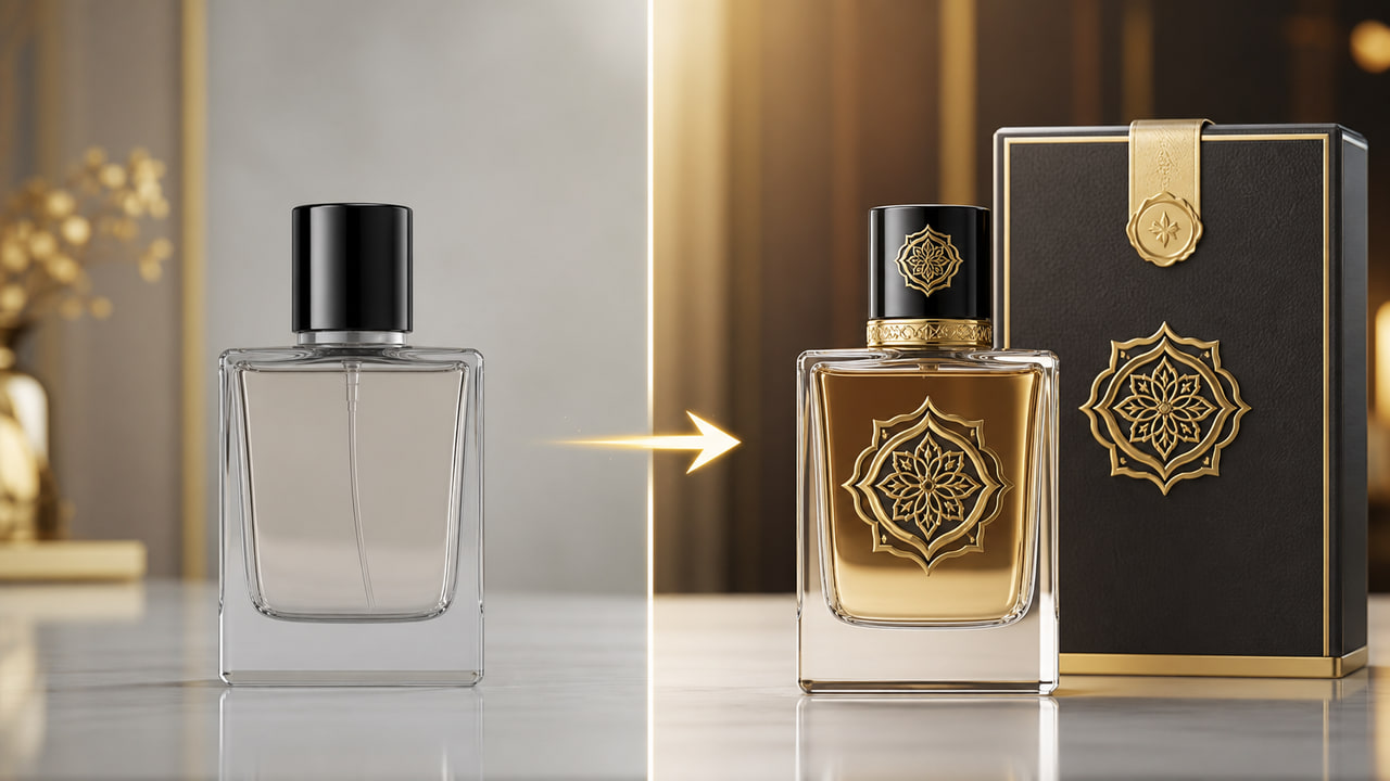 How can buyers make standard perfume bottles feel more luxury for ecommerce perfume brands?