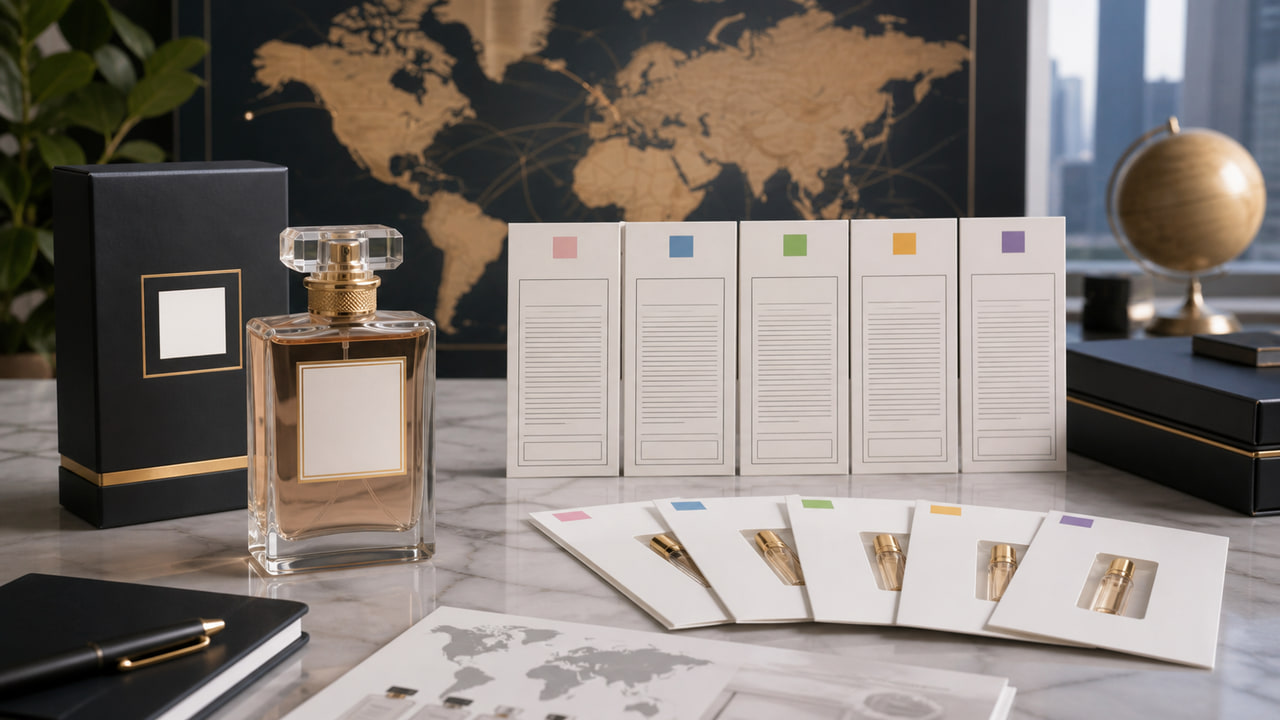 Multi-Country Perfume Label Systems: Front Beauty, Back Compliance, Easy Reorder for Private Label Fragrance Sellers