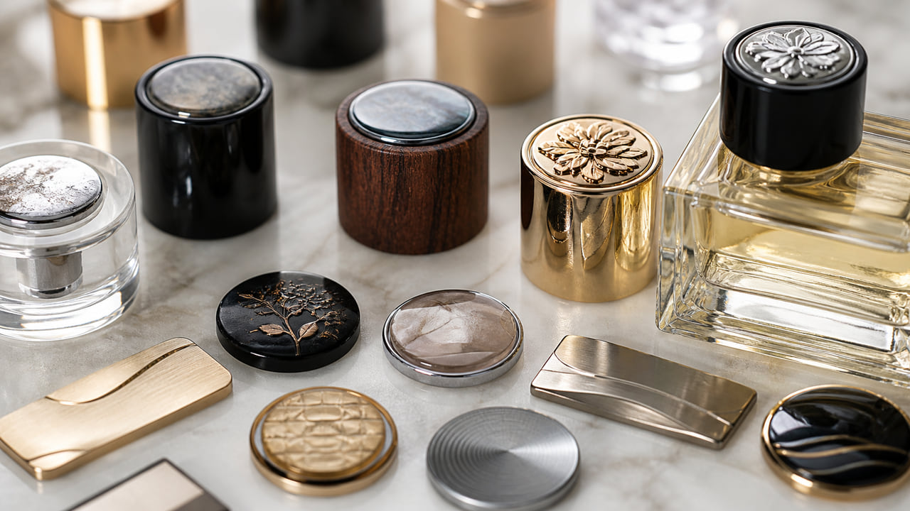 Perfume Cap Decoration: When Resin Stickers or Metal Plates Work Better