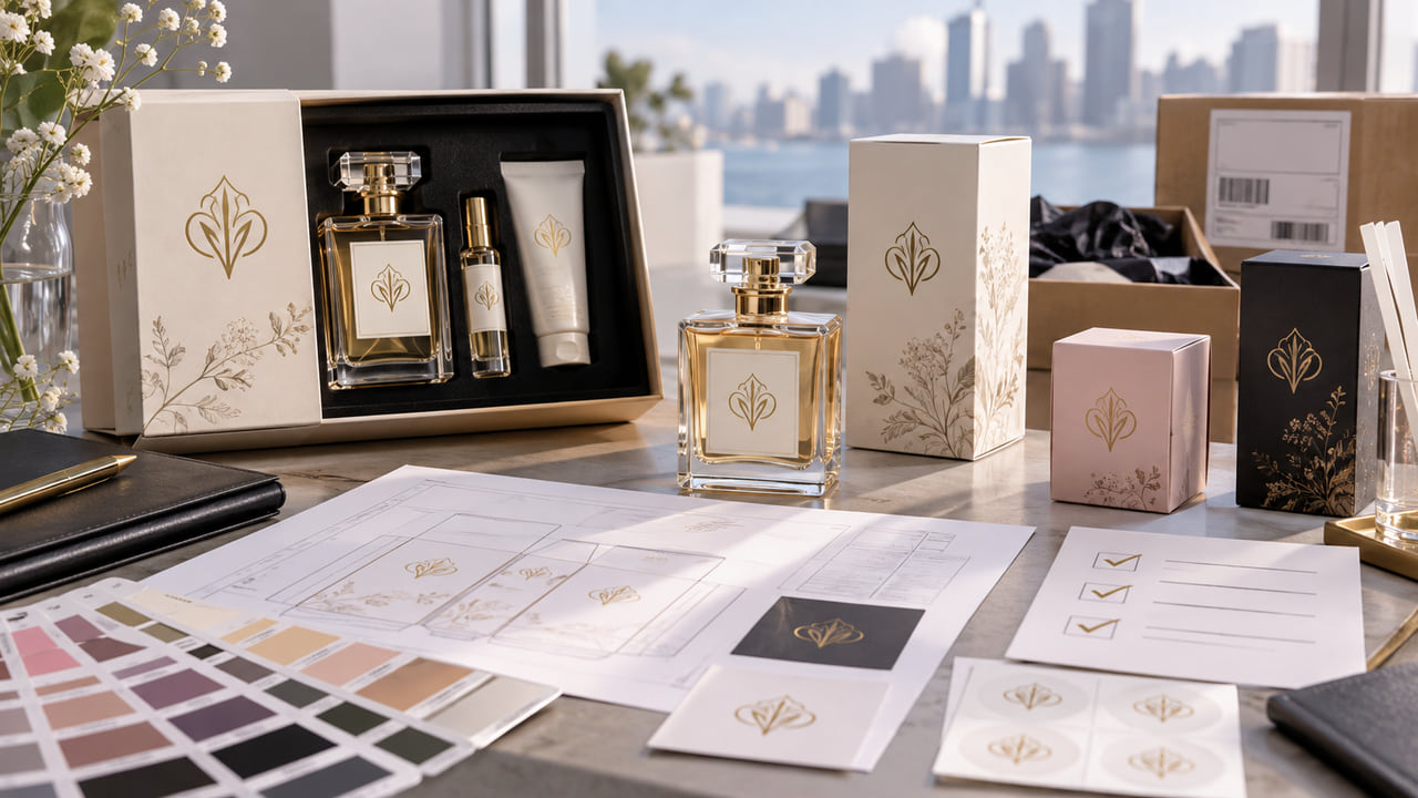 What artwork file checks prevent perfume label production delays for perfume gift sets?