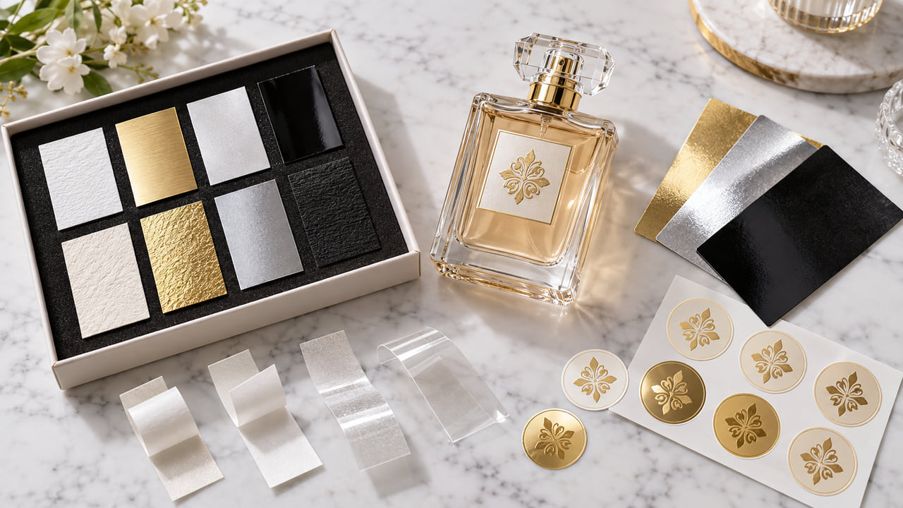 What should buyers test before approving perfume label samples for repeat orders?
