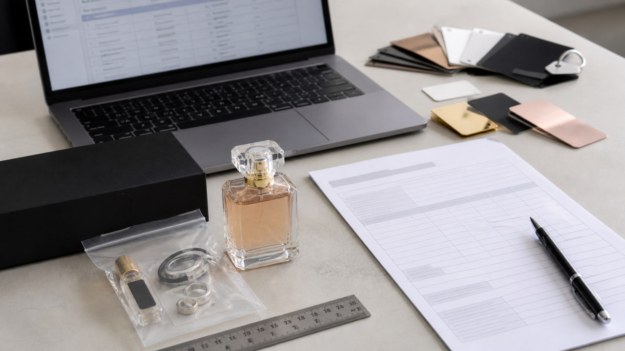 What should buyers send for a real perfume label factory quote for ecommerce perfume brands?