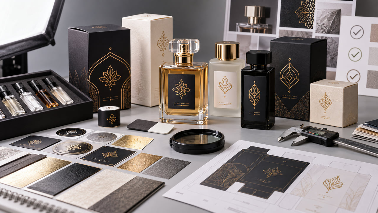 What should buyers approve before bulk perfume label production for GCC fragrance launches?