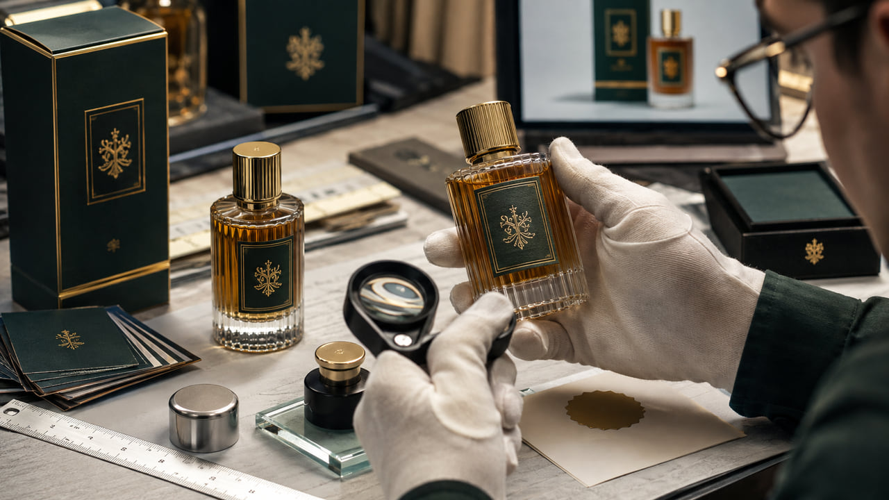 What should buyers approve before bulk perfume label production for repeat orders?