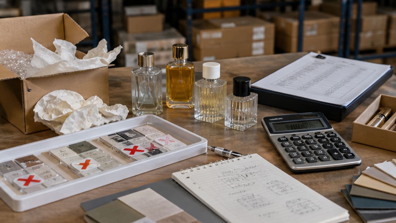 Perfume Packaging Cost Control: Sample, MOQ, Waste, and Reorder Planning