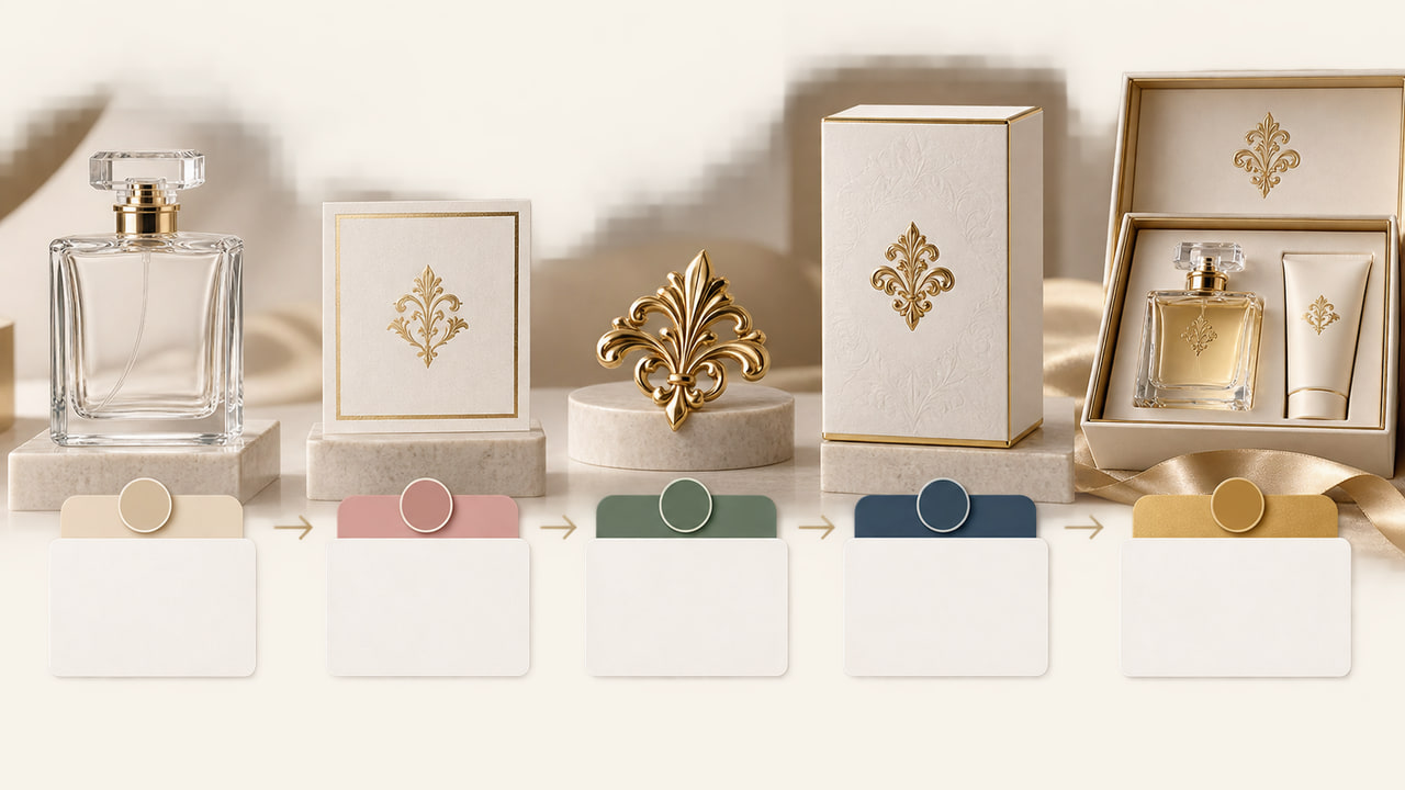 What packaging calendar should buyers use for a first perfume launch for GCC fragrance launches?
