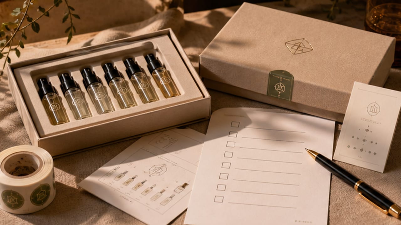 Perfume Sample Set Packaging Checklist for Discovery Kits and Retail Trials