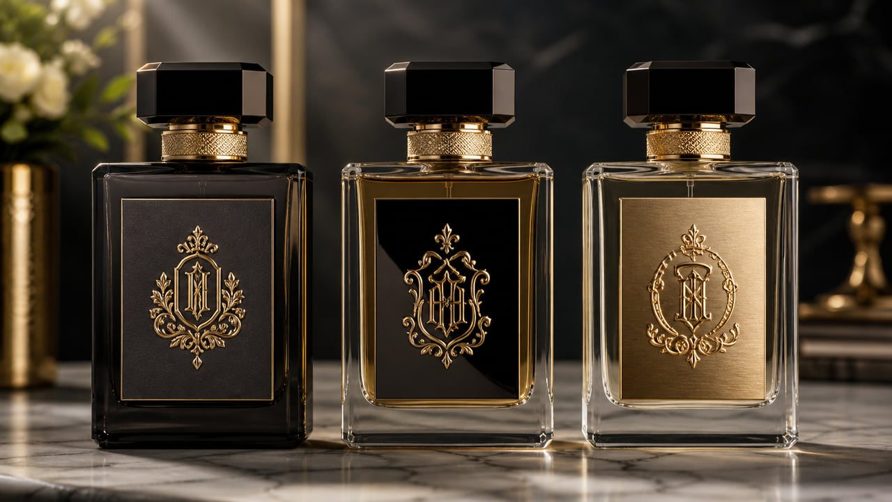 Should buyers choose matte, gloss, or metallic perfume label finishes for ecommerce perfume brands?