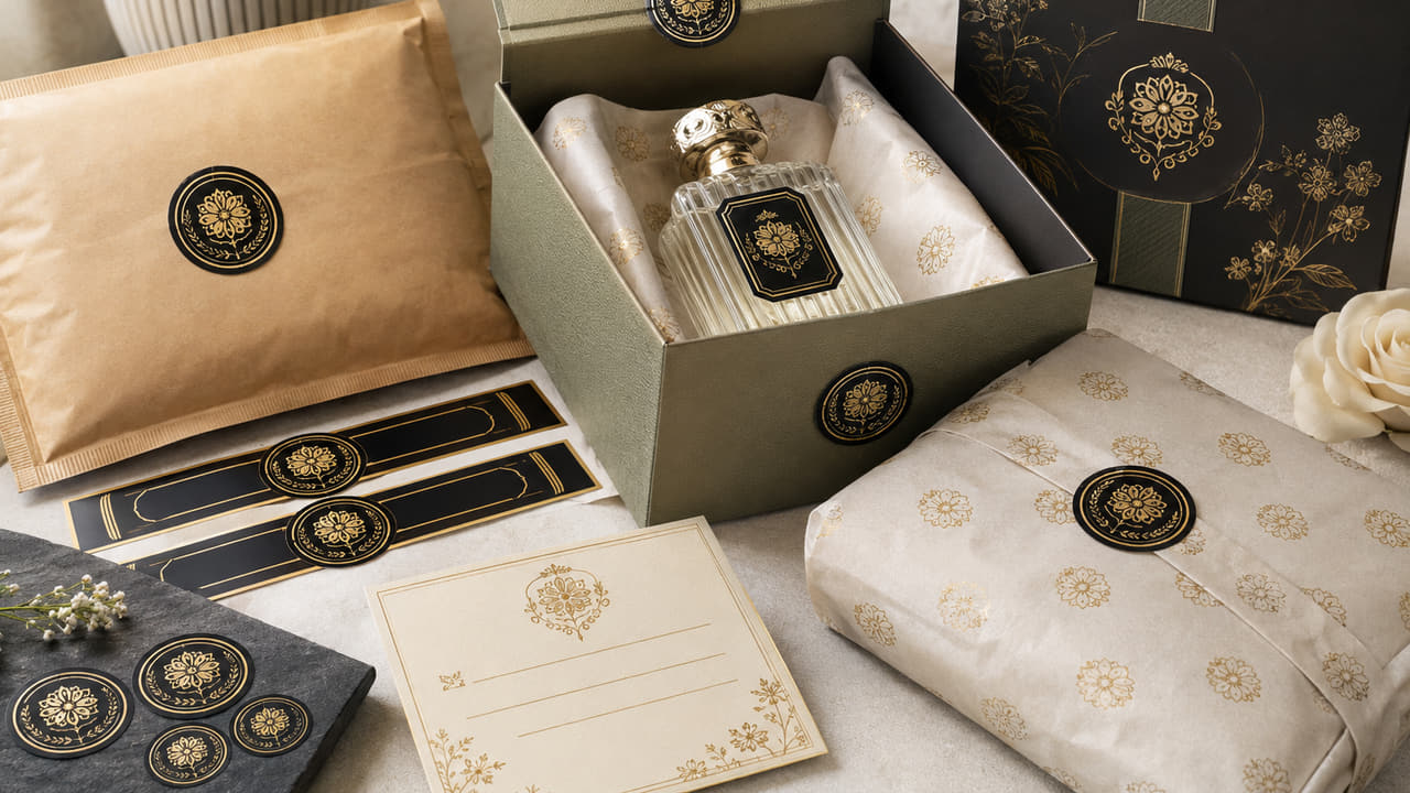 When should buyers use VOID security seals for online perfume orders for perfume gift sets?