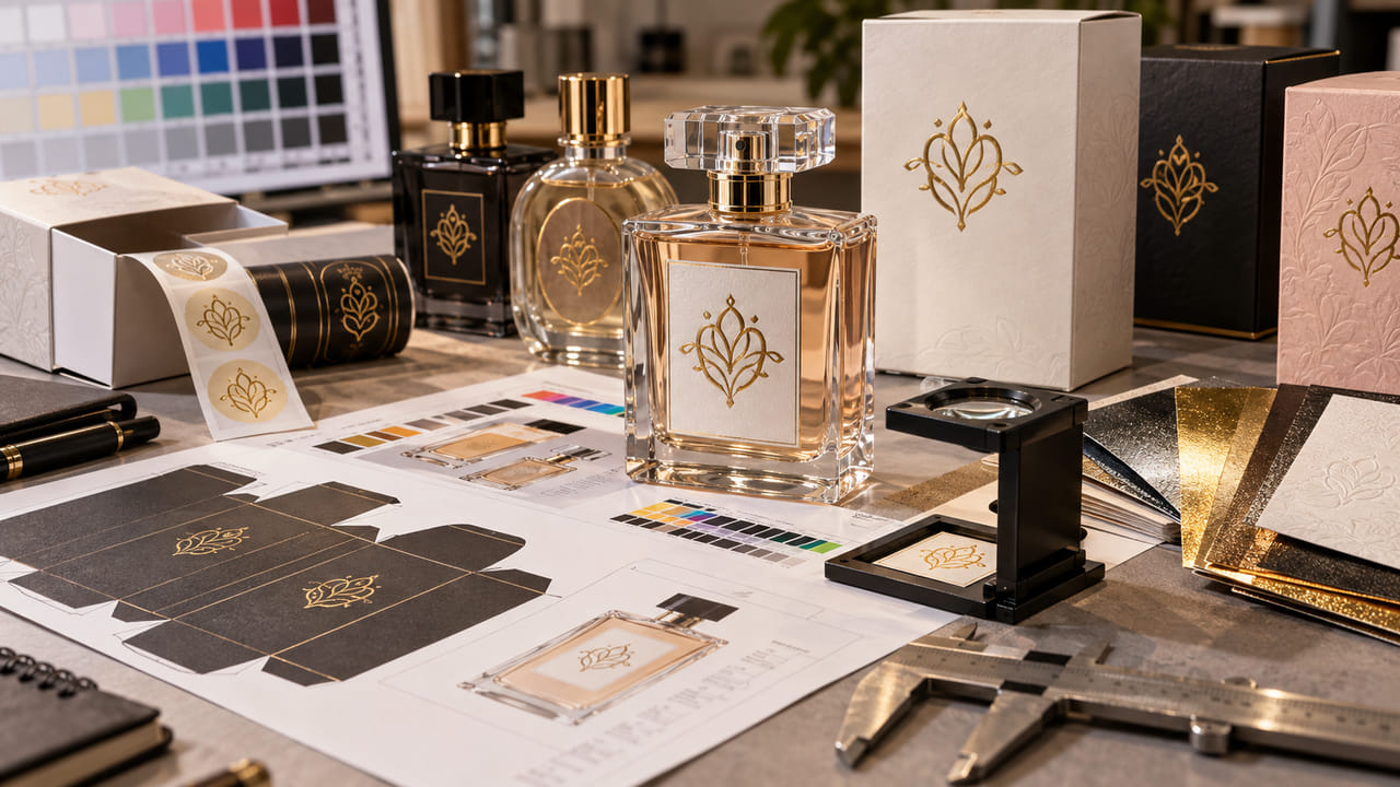 How should buyers evaluate a perfume label supplier before sending artwork for boutique retail displays?