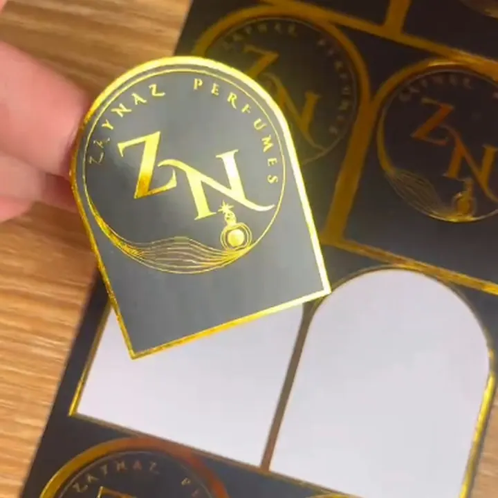 Gold sticker sample proof