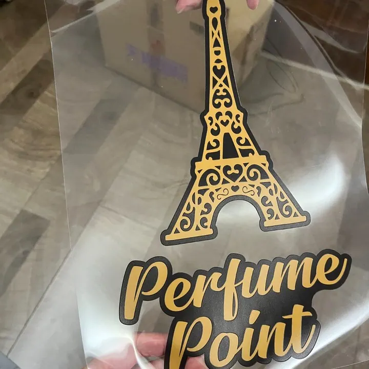 Perfume shop decal full sticker view
