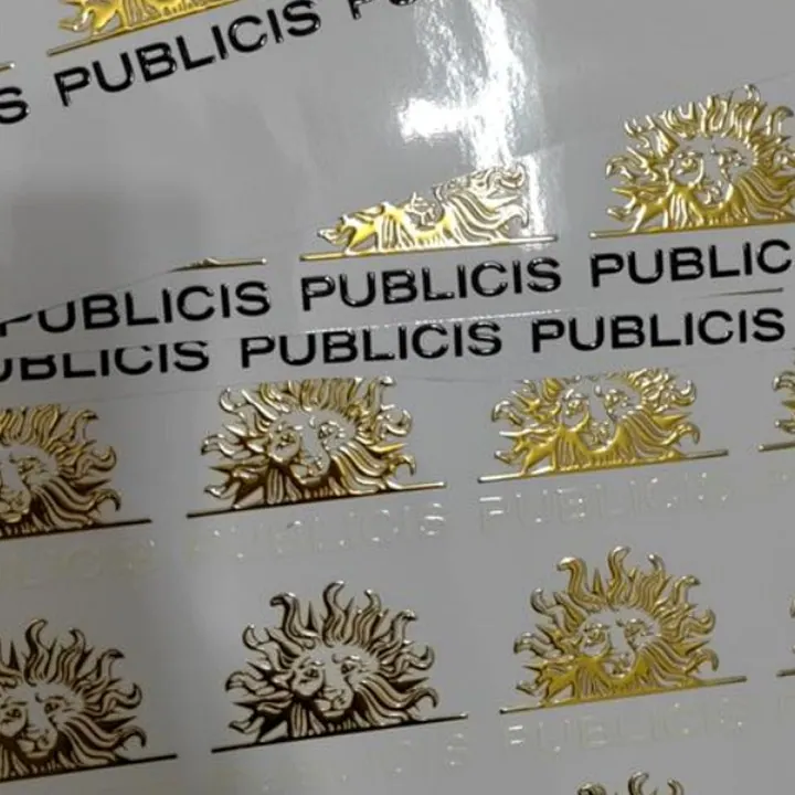 Vertical gold label sheet reference