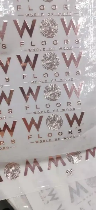 Rose gold metallic label sheet